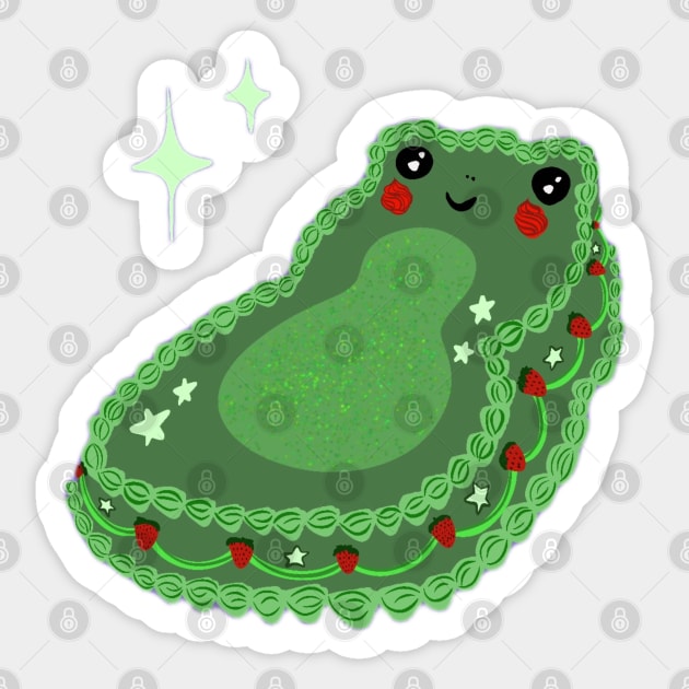 Froggy cake no background Sticker by hgrasel